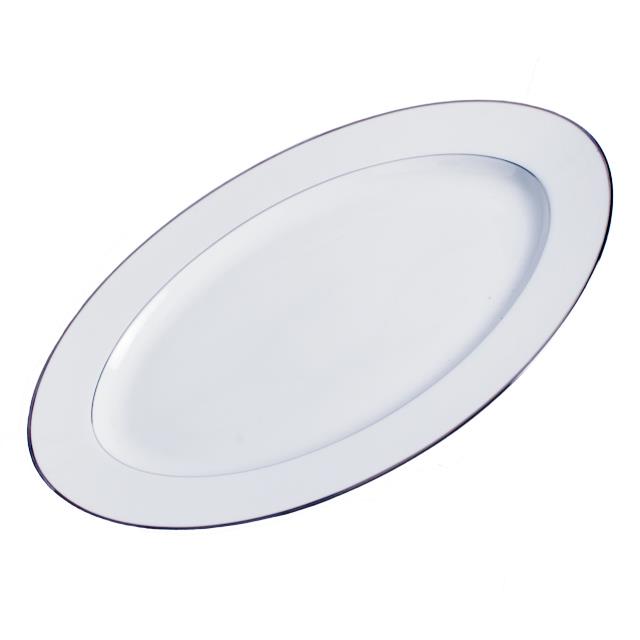 Rental store for White   Platinum Oval Platter, 12 x16 in Honesdale PA