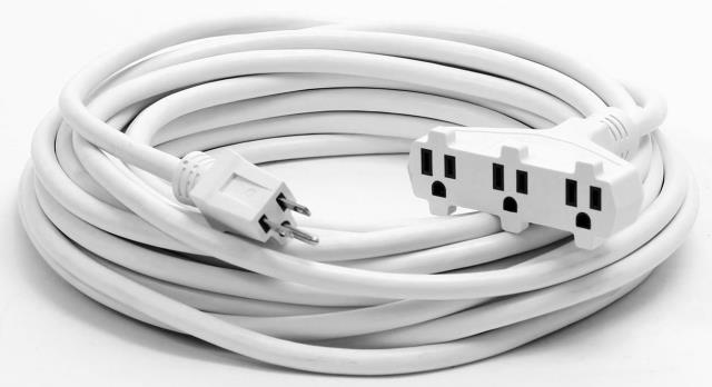 Rental store for 10  Extension Cord, White, 3-Way in Honesdale PA
