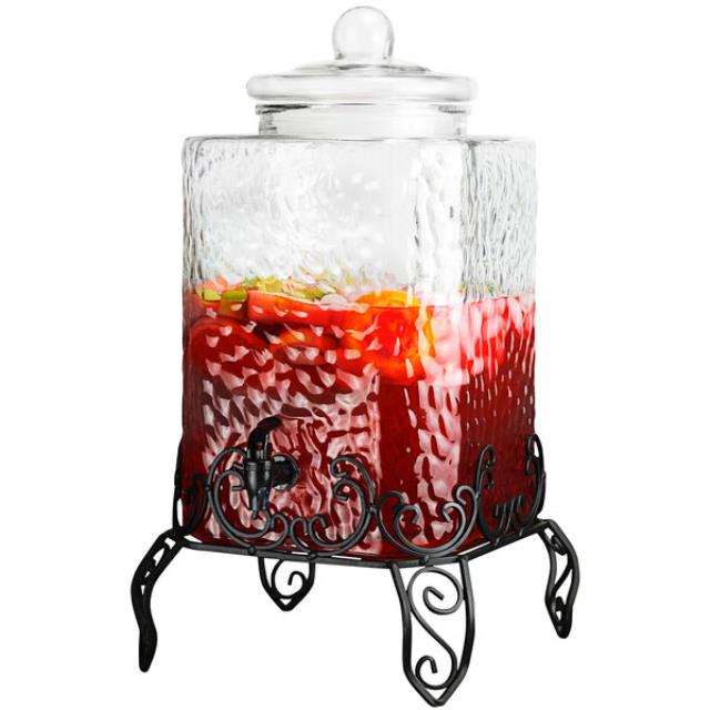Rental store for Beverage Jar, Glass, 2.5 Gal., Hammered in Honesdale PA