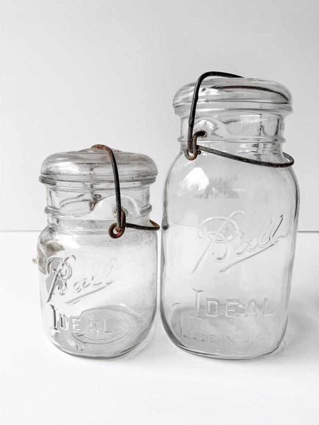 Rental store for Vintage Mason Jar, Clear and Blue, 12 oz. in Honesdale PA