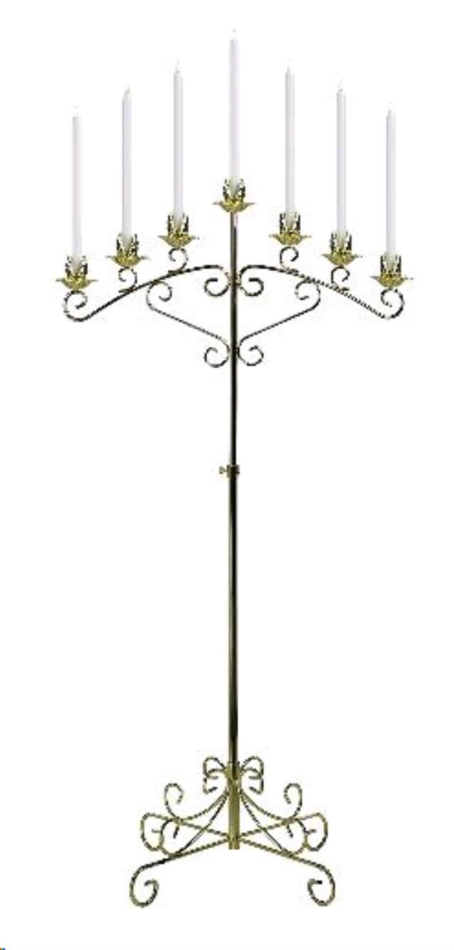 Rental store for Candelabra, Gold Leaf, 7-light, Fixed in Honesdale PA