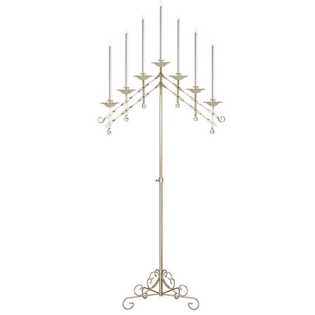 Rental store for Candelabra, Brass, 7-light, Adjustable in Honesdale PA