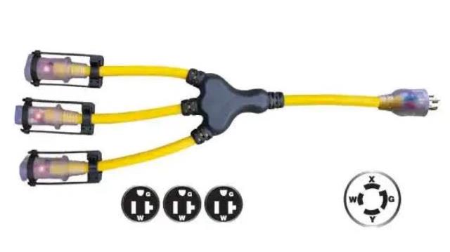Rental store for Electrical Splitter   1 240v to  2 110v splitter in Honesdale PA